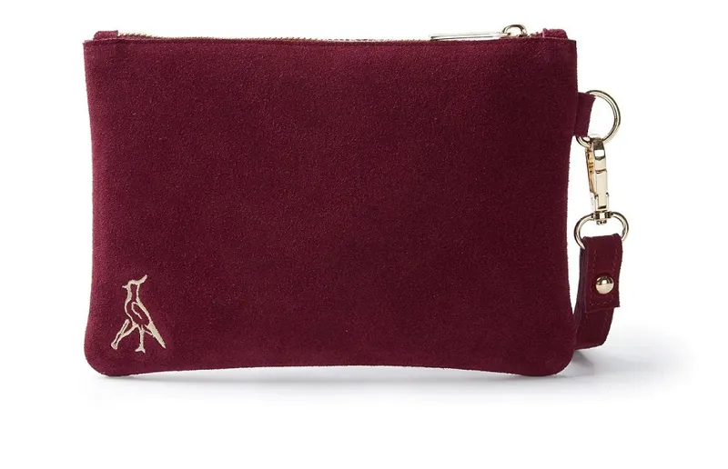 Hicks and Brown Chelsworth Clutch Bag in Maroon-1